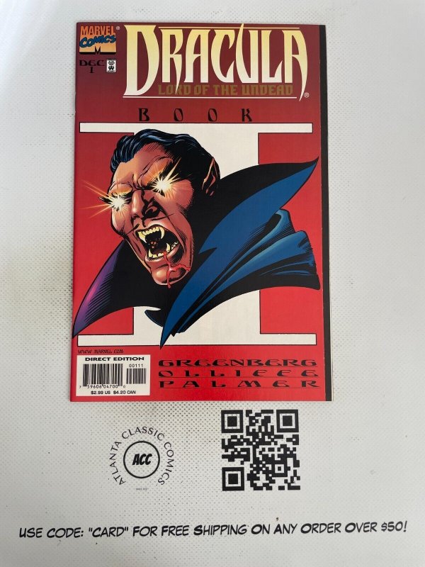 Dracula Lord Of The Undead Book # 1 NM Marvel Comic Book Vampire 1st Prt 12 J214