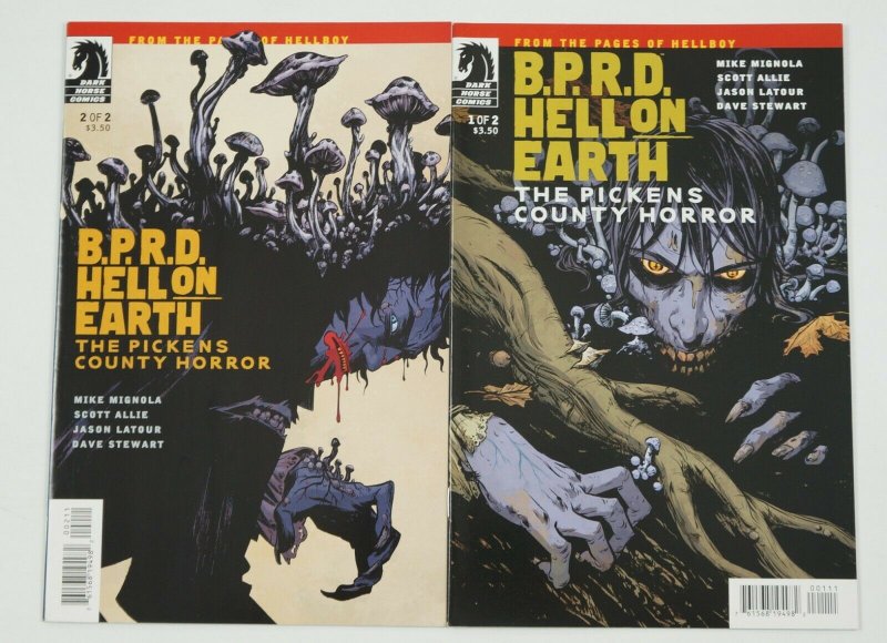 BPRD: Hell On Earth - the Pickens County Horror #1-2 VF/NM complete series set