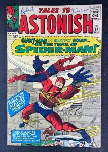 Tales to Astonish (1959) #57 FN+ (6.5) Classic Spider-Man App Jack Kirby Cover