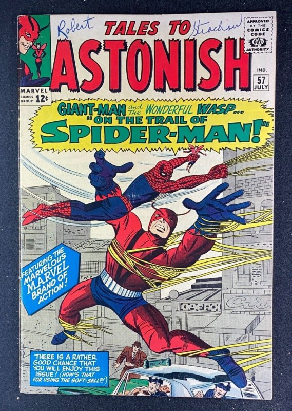 Tales to Astonish (1959) #57 FN+ (6.5) Classic Spider-Man App Jack Kirby Cover