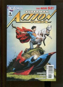 SUPERMAN ACTION COMICS #5 (9.2) BATWING!! 2012