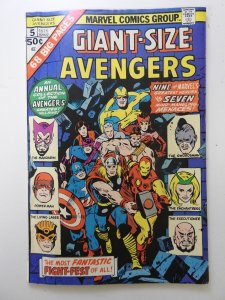 Giant-Size Avengers #5 (1975) Solid VG+ Condition!!