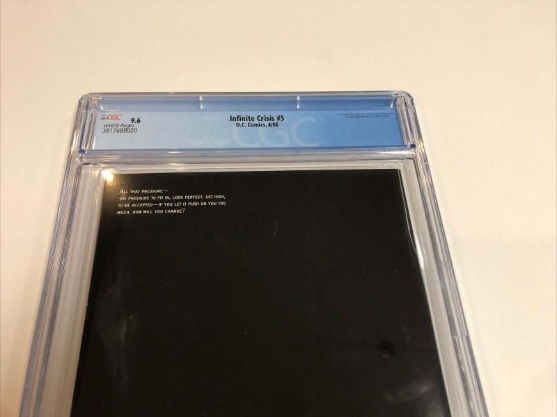 Infinite Crisis (2006) # 5 (CGC 9.6 WP) | 1st App New Blue Beetle | Perez Cover!