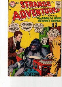 Strange Adventures #88 (1958) Mid-High-Grade FN+ Gorilla Cover! Utah CERTIFICATE