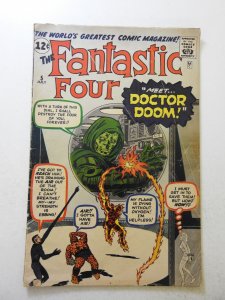 Fantastic Four #5 (1962) GD/VG Condition 1 in cumulative spine split