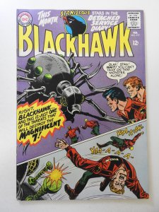 Blackhawk #217 (1966) VG+ Cond moisture stain, centerfold detached bottom staple