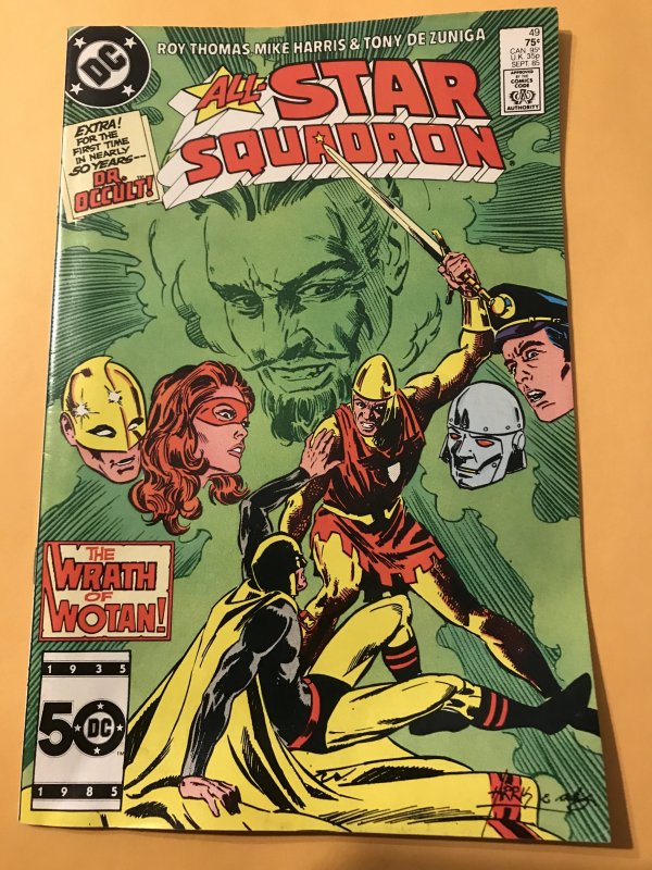 All-Star Squadron #49 : DC 9/85 VG; Dr. Midnight, Dr. Occult, Shining Knight