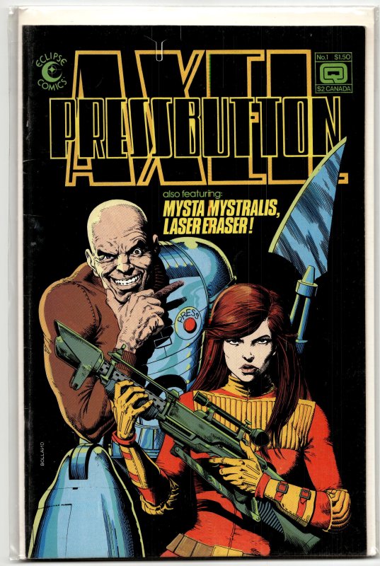 Axel Pressbutton #1 (1984) Laser Eraser and Pressbutton