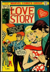 OUR LOVE STORY #25 1973-DON HECK COVER-MARVEL ROMANCE FN