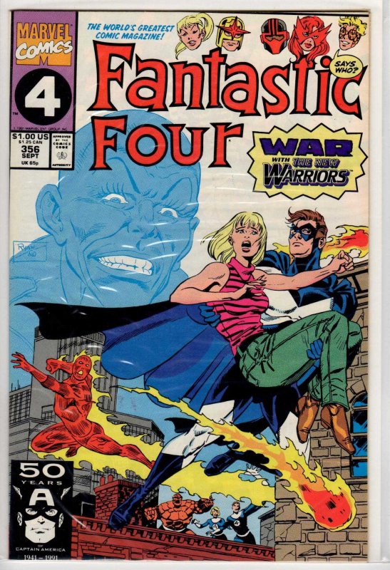 Fantastic Four #356 Direct Edition (1991) 9.4 NM