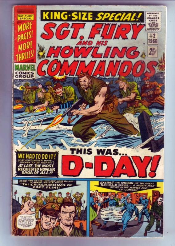 Sgt. Fury and His Howling Commandos #2 (Jul-63) VG Affordable-Grade Sgt. Fury...