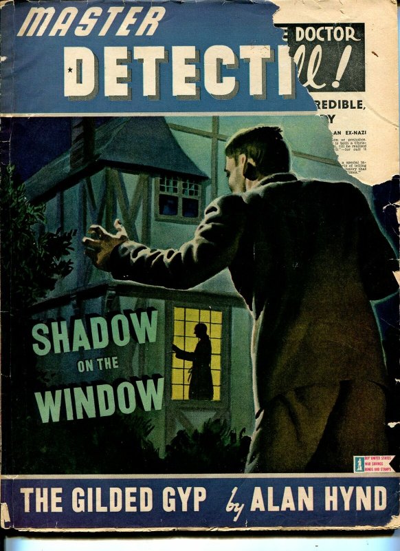 Master Detective 6/1944-Richard Cardiff cover-violent crime-pulp thrills-VG