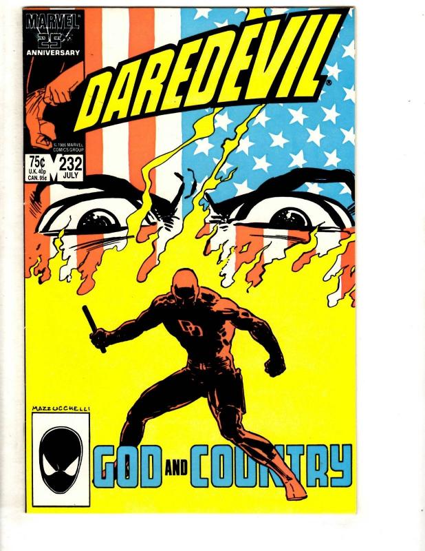 10 Daredevil Marvel Comic Books # 229 230 231 232 233 234 235 236 237 238 CR37