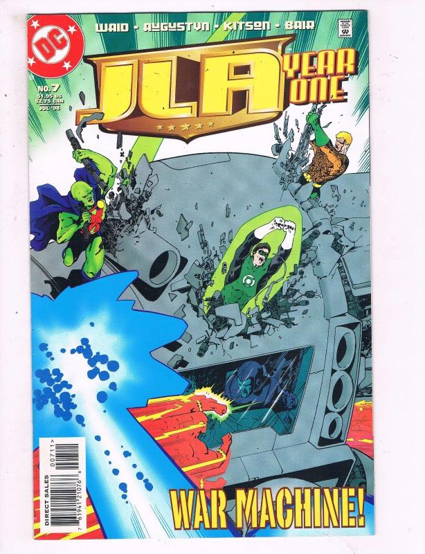 Jla Year One 7 Vf Dc War Machine Comic Book Waid Flash