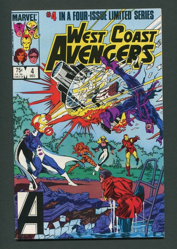 West Coast Avengers #4 (1984 Mini Series) / 9.4 NM   December 1984