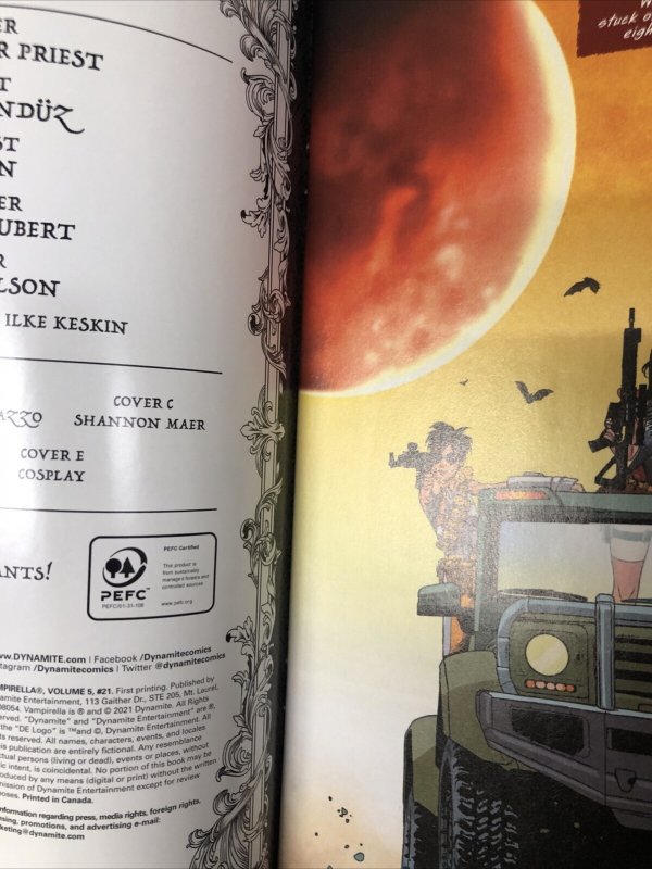 Vampirella (2021) # 21 Variant (NM) Dynamite Entertainment • Christopher Priest