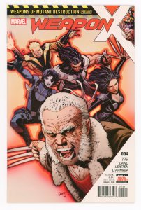 Weapon X #4 (2017 v3) Greg Pak Greg Land Amadeus Cho NM