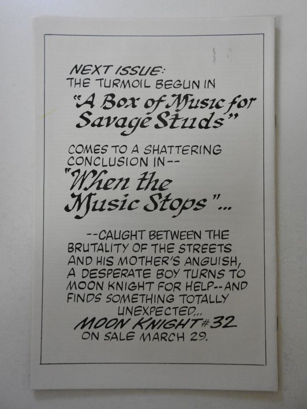 Moon Knight #31 (1983) VF Condition!