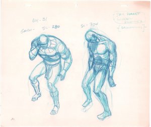 Masters of the Universe Animation Art #31 - H - Garn - 1980s by Ric Estrada