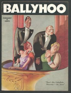 Ballyhoo Magazine 2/1936-Dell-Early issue-Cartoons-jokes-gags-Art by Jack Mar...