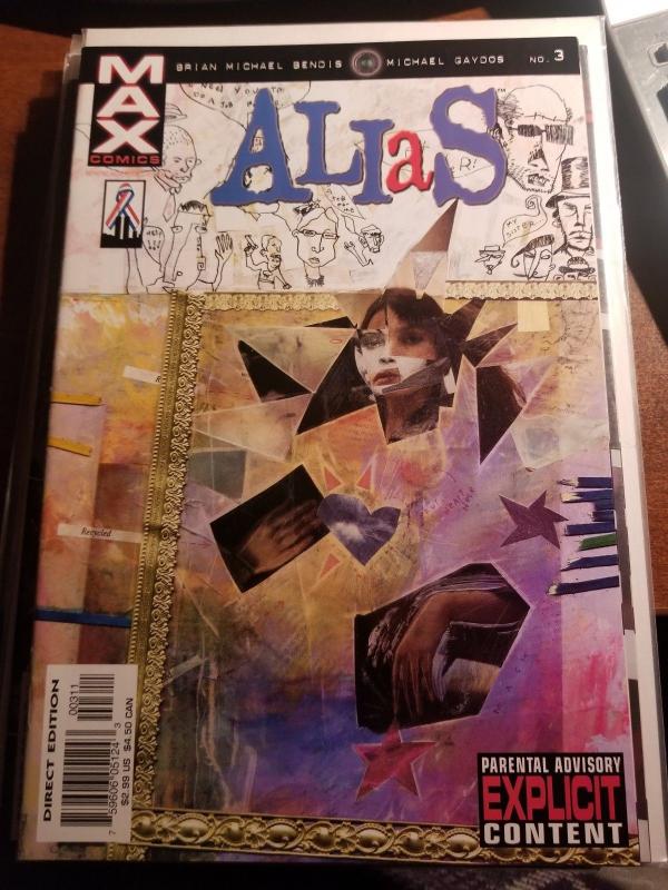 ALIAS #3 (Jan 2002) MARVEL MAX  3rd JESSICA JONES-NM-MT Never Read- Bendis