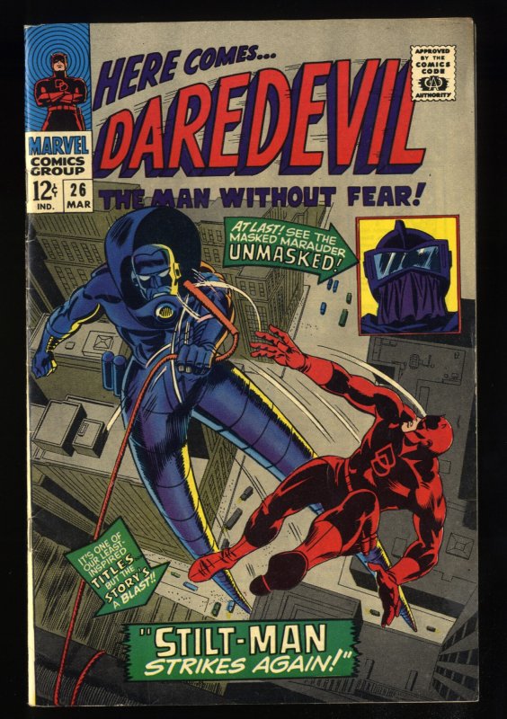 Daredevil #26 VF 8.0 White Pages