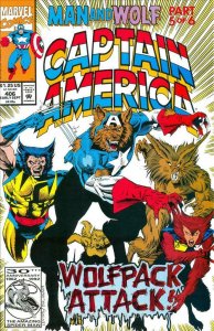 Captain America (1st Series) #406 VF; Marvel | Capwolf - Wolverine - we combine 