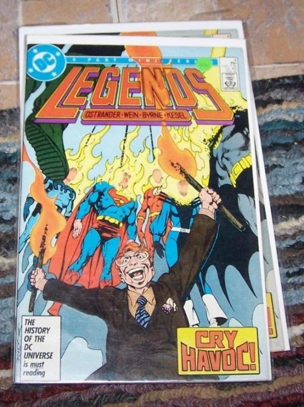 legends comic #4 2nd apperance suicide squad+  john byrne superman batman**