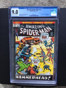 Amazing Spider-man 114 Cgc 9.0 Ow/White Pages Marvel Bronze Age