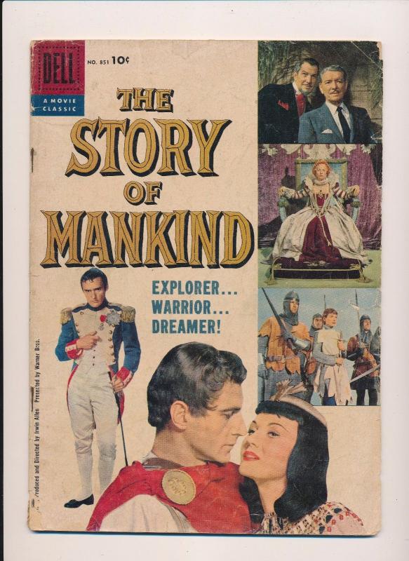 DELL Comics Movie Classic The STORY Of MANKIND  #851 Good- 1957 (B21) 