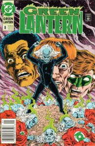 Green Lantern (3rd Series) #8 (Newsstand) FN ; DC | John Stewart Guy Gardner