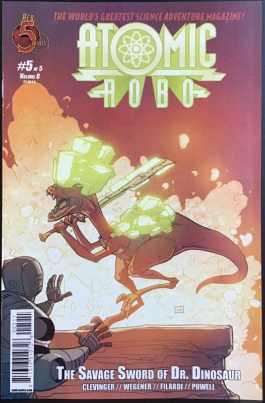 Atomic Robo Vol. 8 Savage Sword of Dr. Dinosaur #5 - Red 5 Comics - 2013