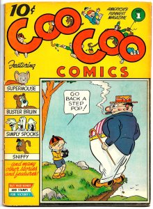 COO COO COMICS #1 (Oct1942) 7.0 FN/VF  68-pg First Issue! SUPERMOUSE Origin!