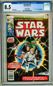 Star Wars #1 35 Cent Price Variant CGC 8.5! OWW Pages!
