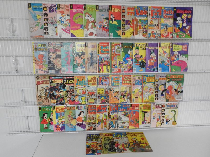 Attic Find Lot 50+ Comics Funny Animal! Avg VG Condition! STRONG ACIDIC ODOR!