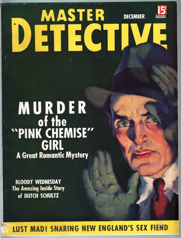 MASTER DETECTIVE DEC 1936-VG-MURDER IN THE SUBWAY-TRUE CRIME MAG VG