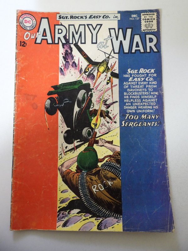 Our Army at War #137 (1963) VG Condition