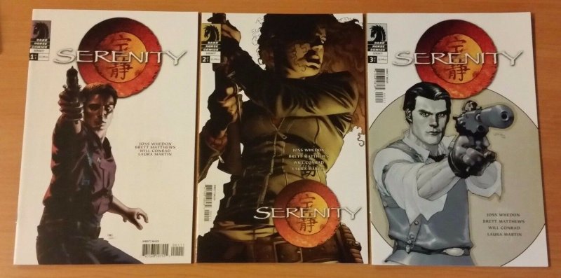 Firefly Serenity 1-3 Complete Set Run! ~ NEAR MINT NM ~ 2005 Dark Horse Comics