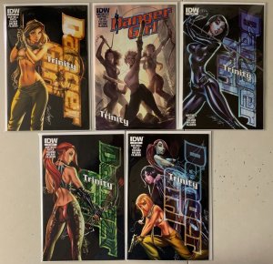 Danger Girl Trinity set #1-4 direct + variant 5 diff 6.0 (2013)