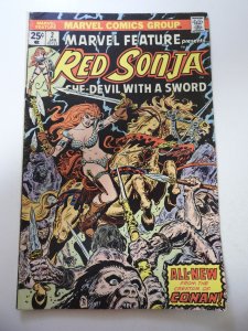 Marvel Feature #2 (1976) VG+ Condition centerfold detached at one staple