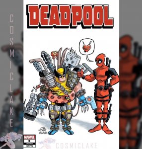 DEADPOOL #3 FOSGITT AMAZING SPIDERMAN 611 YOUNG HOMAGE VAR LE 800 PRE 6/12 ☪