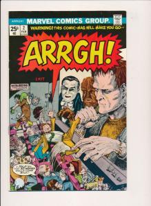Marvel Comics ARRGH! #1,2 Vampire / Monster - Stan Lee etc. (PF71)