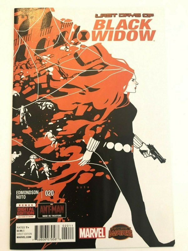 Last Days of Black Widow (2014 Series) #20 Edmondson, Noto Secret Wars NM
