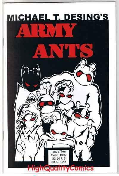 ARMY ANTS #10, NM, Michael Desing, Insects,Guns, 1996, more indies in store