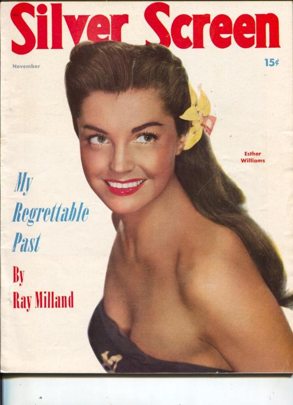 Silver Screen-Esther Williams-Ray Milland-Dorothy Lamour-Tyrone Power-Nov-1950