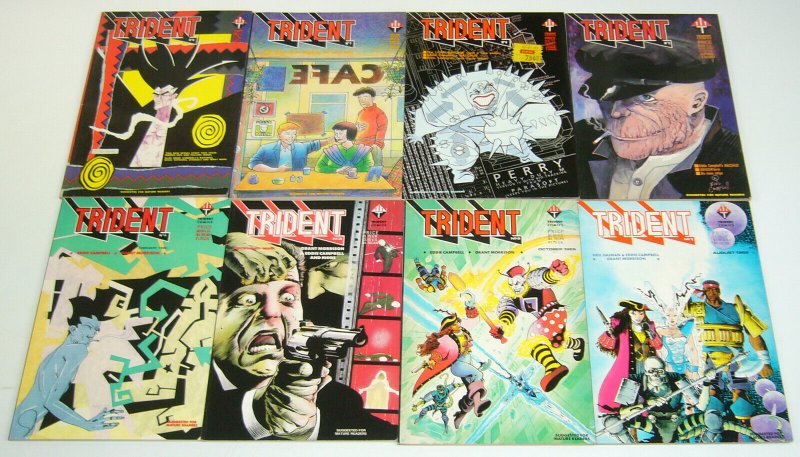 Trident #1-8 VF/NM complete series - neil gaiman/grant morrison/mark millar set 