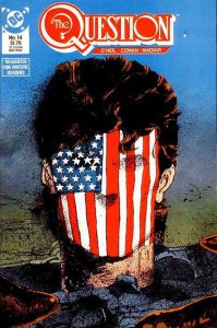 Question, The #14 VF ; DC | Bill Sienkiewicz American Flag