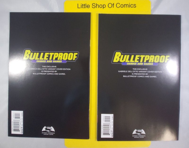 Batman #50 Superman #50 Dell'Otto Color Variant Connecting Set Bulletproof