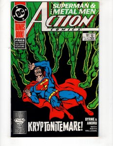 Action Comics #599 (VF/NM) 1988 THE METAL MEN !!!! John Byrne / ID#824