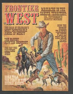 Frontier West #1 4/1971-Dell-1st issue Day The Daltons Died with death photo...